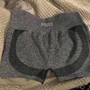 PINK Victoria's Secret Women's Black and Gray Athletic Shorts